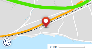 Location of business on map