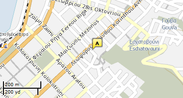 Location of business on map