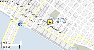 Location of business on map