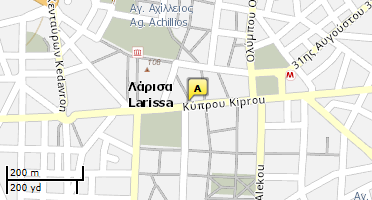 Location of business on map