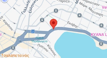 Location of business on map