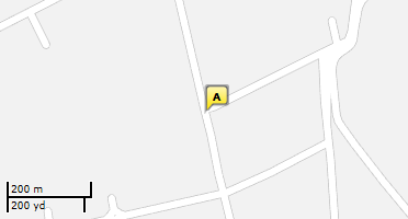 Location of business on map