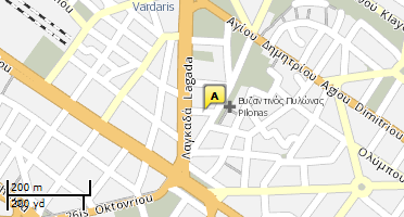 Location of business on map