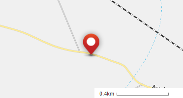 Location of business on map