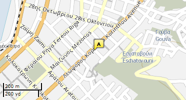 Location of business on map