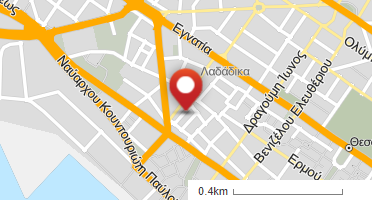 Location of business on map