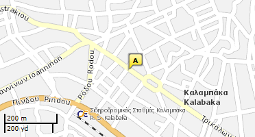 Location of business on map