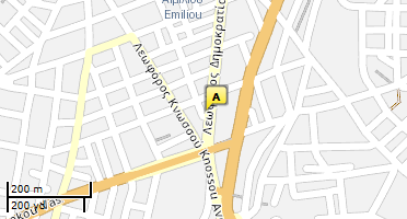 Location of business on map