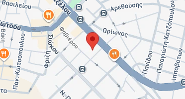 Location of business on map