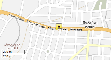 Location of business on map