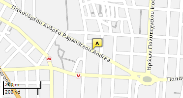 Location of business on map