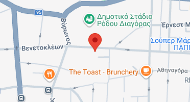 Location of business on map
