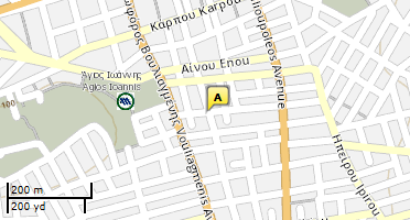 Location of business on map