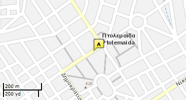 Location of business on map