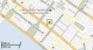 Location of business on map