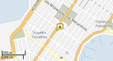 Location of business on map