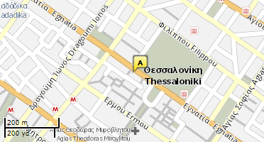Location of business on map