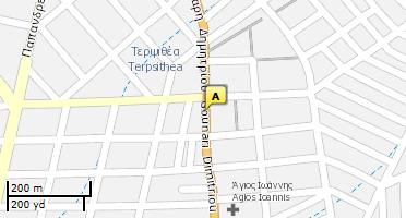 Location of business on map