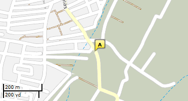 Location of business on map