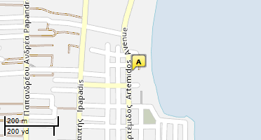 Location of business on map