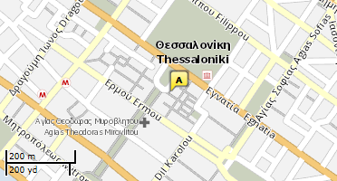 Location of business on map