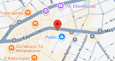 Location of business on map