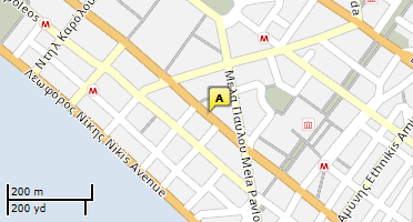 Location of business on map