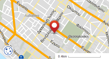 Location of business on map