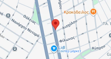 Location of business on map