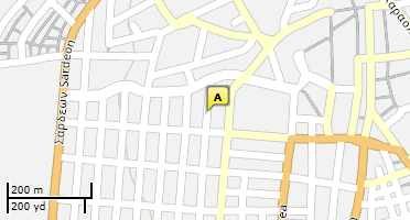 Location of business on map