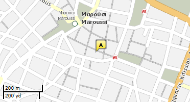 Location of business on map