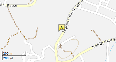 Location of business on map