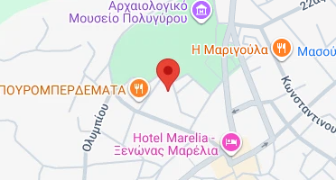 Location of business on map