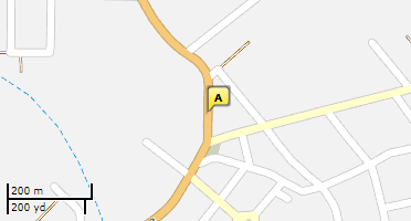 Location of business on map