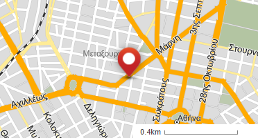 Location of business on map