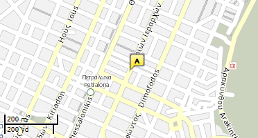 Location of business on map