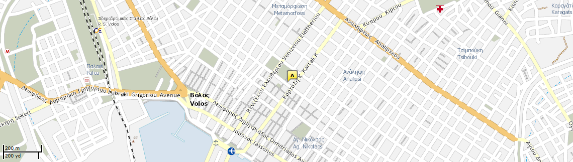 Location of business on map