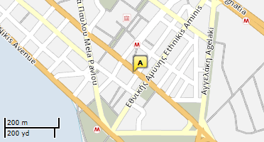 Location of business on map