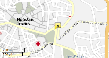 Location of business on map