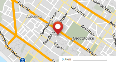 Location of business on map