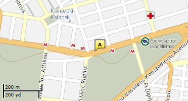 Location of business on map