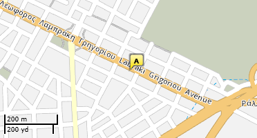 Location of business on map