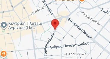 Location of business on map