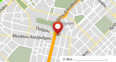 Location of business on map
