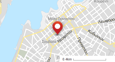 Location of business on map