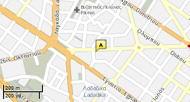 Location of business on map