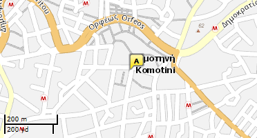 Location of business on map