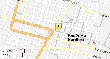 Location of business on map