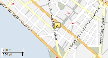 Location of business on map