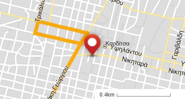 Location of business on map
